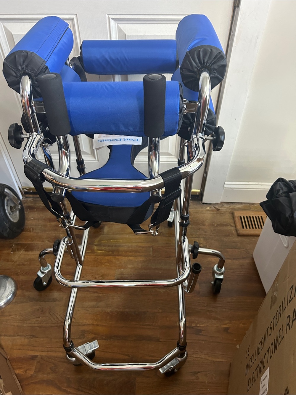 Adjustable Blue Pediatric Gait Trainer Walker